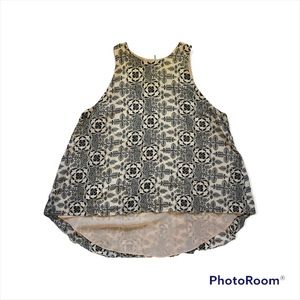 Elizabeth and James Silk Hi Lo Blouse